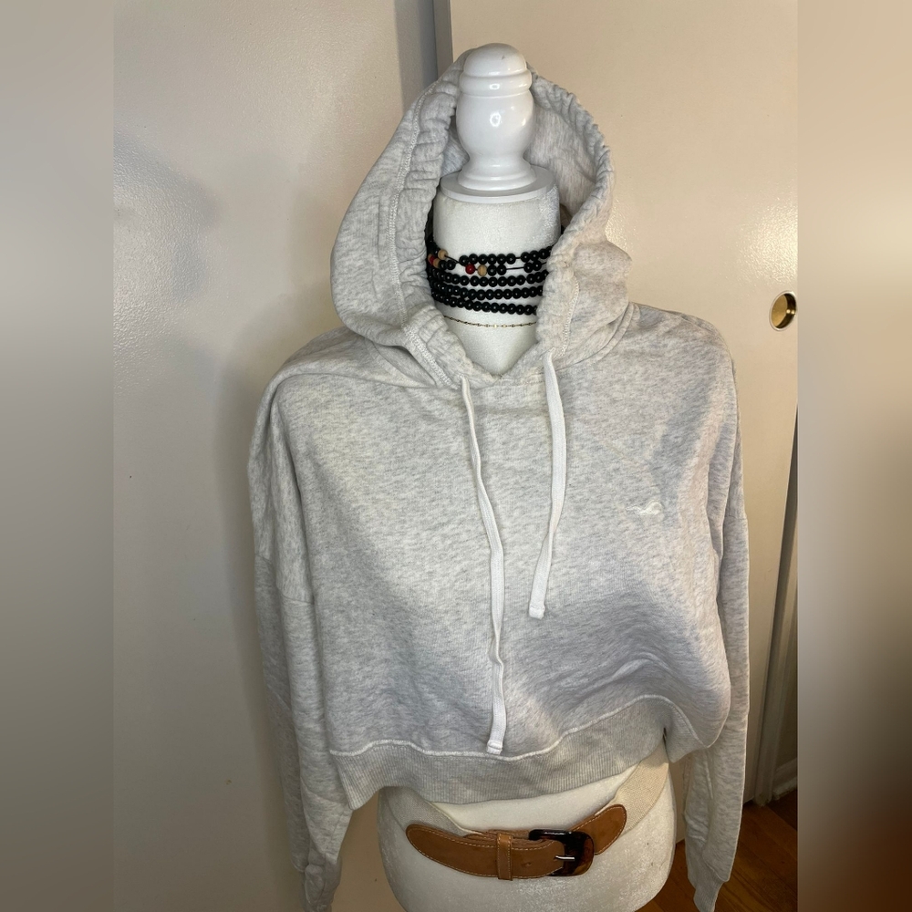 Hollister soft Cropped hoddie sweatshirt